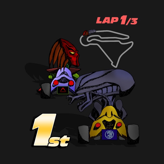 Super AvP Kart Racing by HalfShellTees