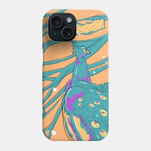 An Elegant Peacock Phone Case