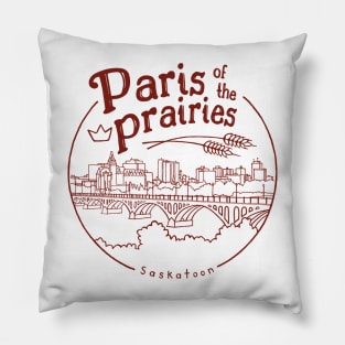 Paris of the prairies Pillow