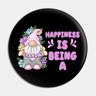 Personalization Happiness Is Being A Mom Tee Flower Mothers Day Gift Mom Life Custom Grandma gonk gnome tee copy Pin