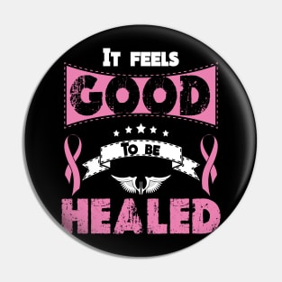 A design of encourage breast cancer fighter Pin