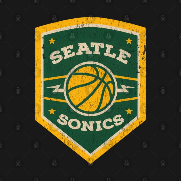 Retro Grunge Seattle Supersonics by Frame sky aesthetic