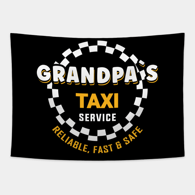 Grandpa´s taxi service Tapestry by printedartings