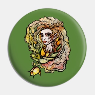 Spring Elf Goddess Pin