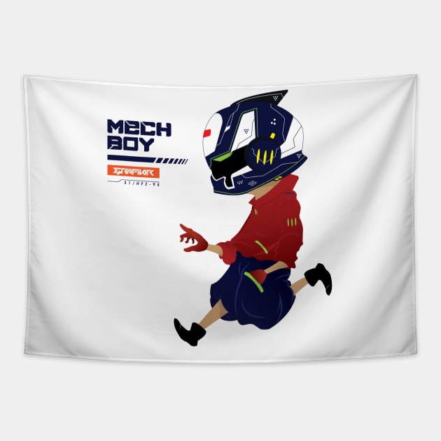 MECH BOY Tapestry by harfyzakaria