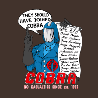 R.I.P. 2016 - Join Cobra - No Casualties Since est. 1982 T-Shirt