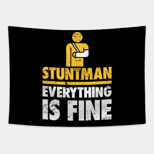 Stuntman Fractured Broken Hand Get Well Gift Tapestry