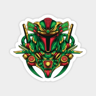 Green Galaxy Warrior Magnet