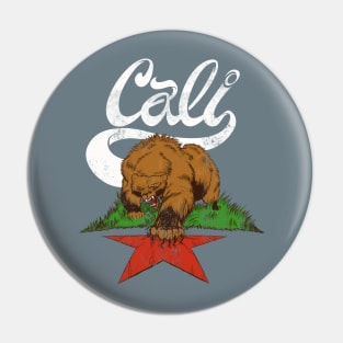 CALI BEAR Pin