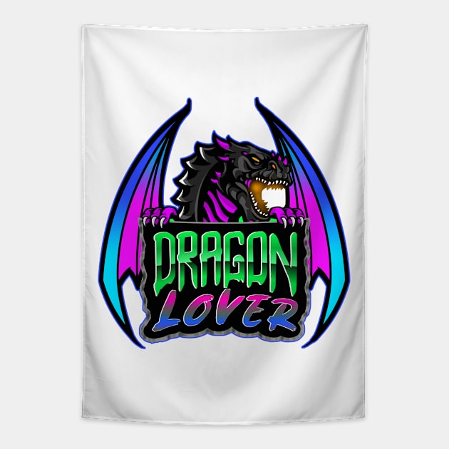 Dragon Lover Tapestry by Shawnsonart