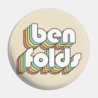 vintage color Ben Folds Pin