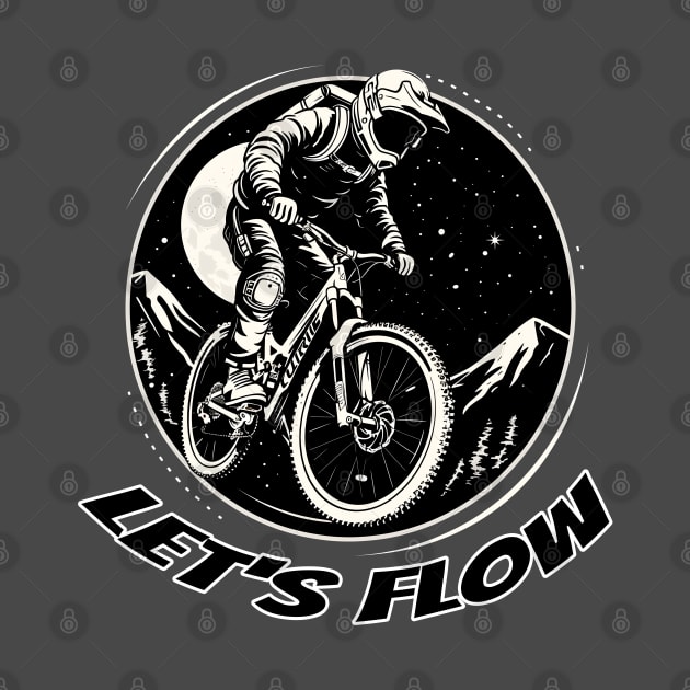 tshirt downhill bike lest's flow by wahyuart21