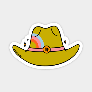 Virgo Cowboy Hat Magnet