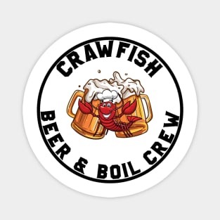 CRAWFISH BEER & BOIL CREW Magnet