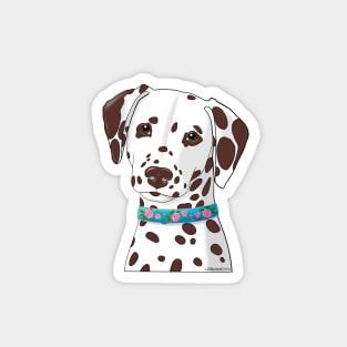 Dalmatian Spring Magnet