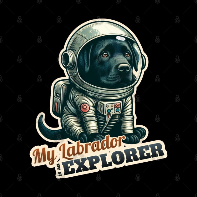 Astronaut Labrador Retriever by k9-tee