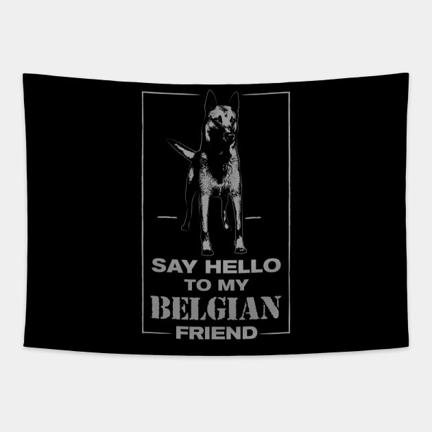 Malinois - Belgian shepherd -Mechelaar Tapestry by Nartissima