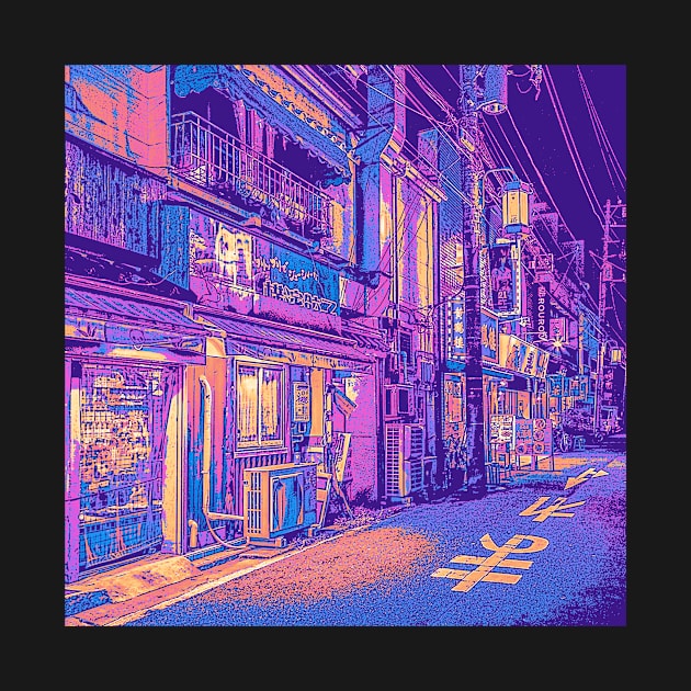 Japan Synth Street by lazartemarjun