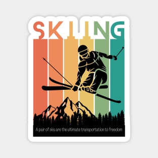 Wear your sport, Skiing Magnet