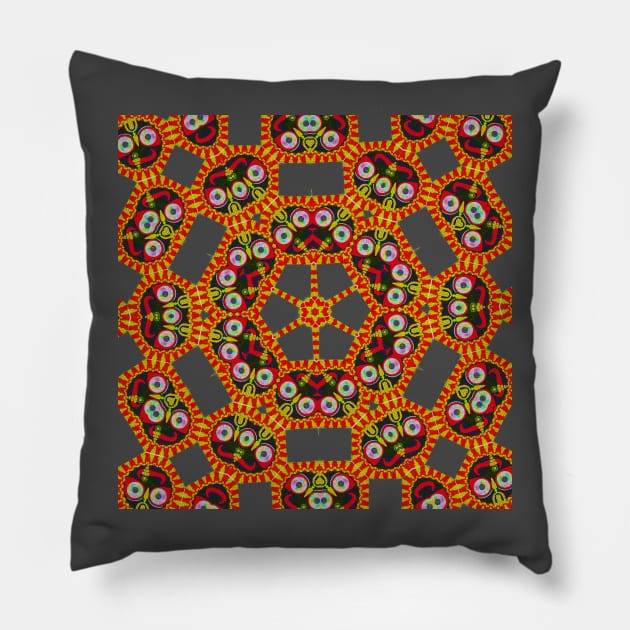 jagannath mandala Pillow by indusdreaming