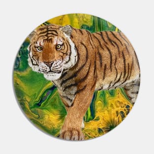 Tiger in Fantasy Jungle Pin