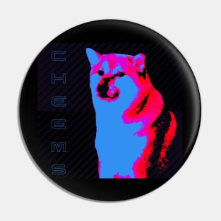 Cheems Doge Cyberpunk Pin