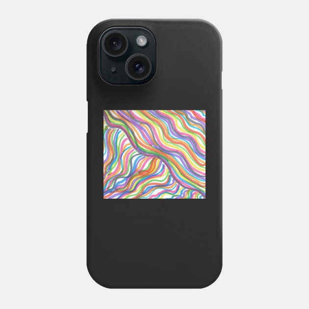 Rainbow Abstract Octopus Phone Case by DanielleGensler