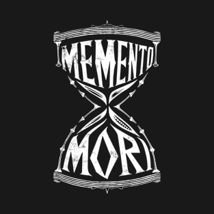 Memento Mori Hourglass Stoic Latin Philosophy T-Shirt