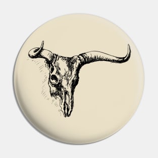 Steer Skull Pin