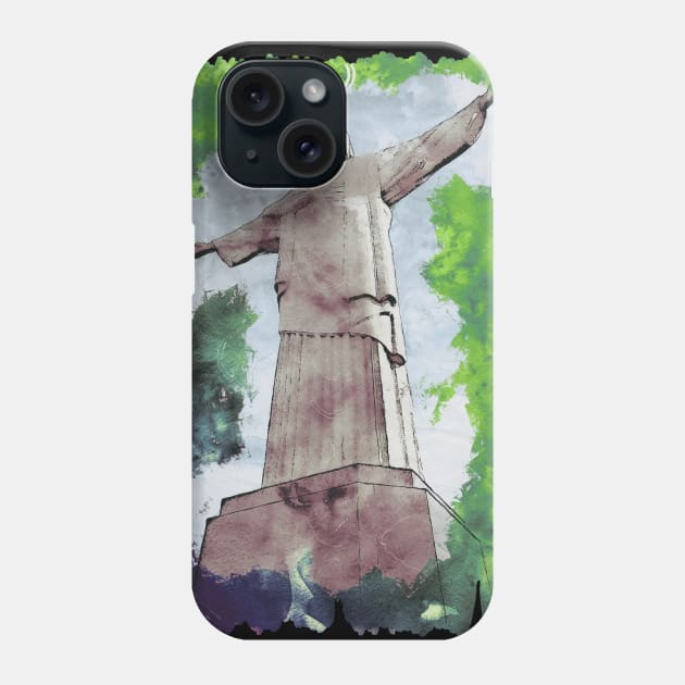 Christ the Redeemer Phone Case by KMSbyZet