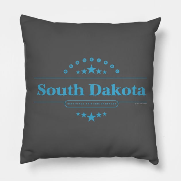 South Dakota Design Pillow by Dale Preston Design