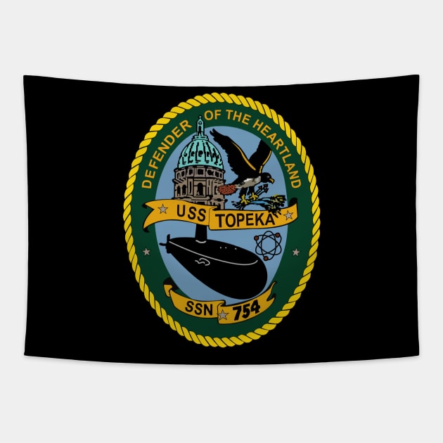 USS Topeka (SSN 754) wo Txt Tapestry by twix123844