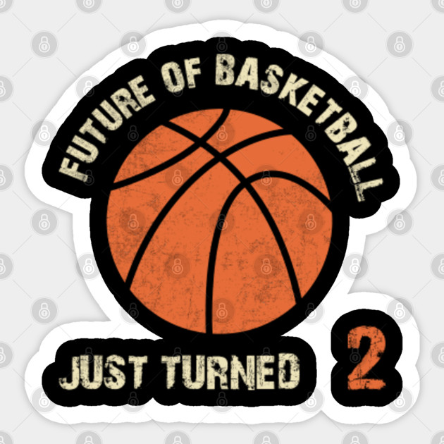 Future Of Basketball Just Turned 2 Shirt Basketball Player Bday