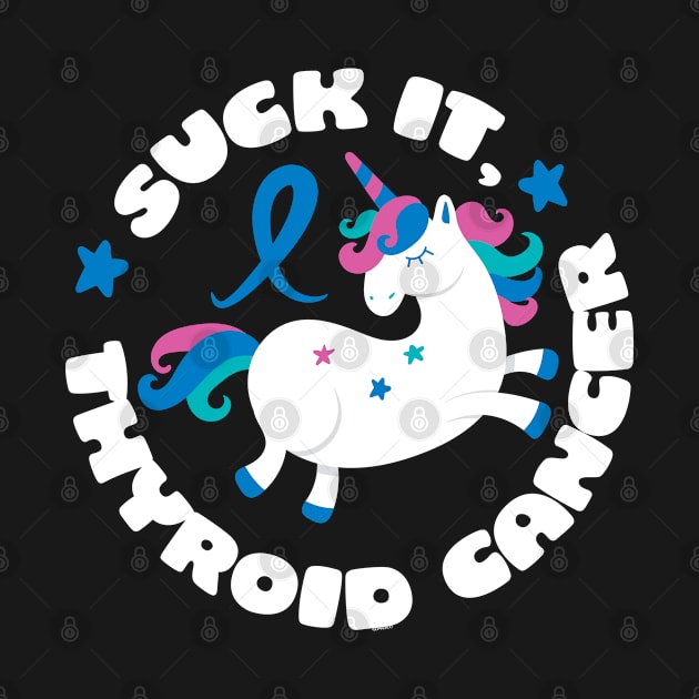 Suck It Thyroid Cancer Unicorn by jomadado