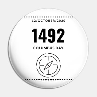 Columbus day Pin