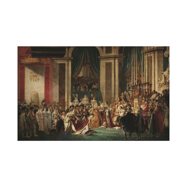 Coronation of Emperor Napoleon I and Coronation of the Empress Josephine in Notre-Dame de Paris, December 2, 1804 by Jacques-Louis David and Georges Rouget by Classic Art Stall