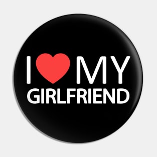 I Love My Girlfriend  I Heart My GF Pin