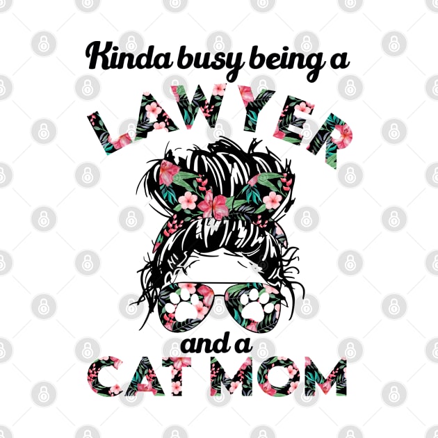 Lawyer cat mom funny gift . Perfect present for mother dad friend him or her by SerenityByAlex