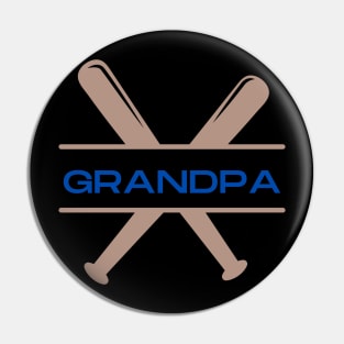 Baseball Grandpa Pin