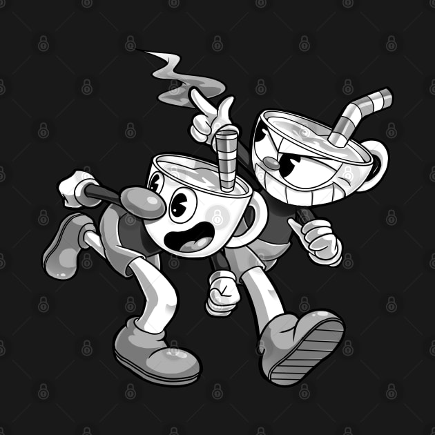 Cuphead and Mugman by Despuntater