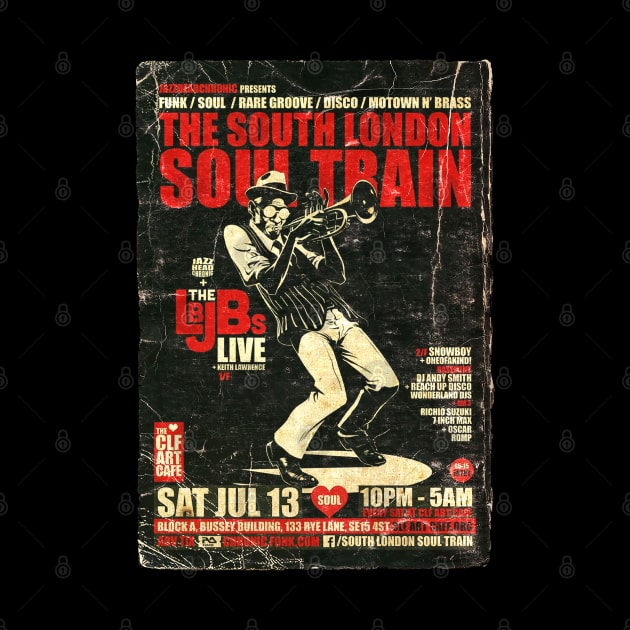 POSTER TOUR - SOUL TRAIN THE SOUTH LONDON 89 by Promags99