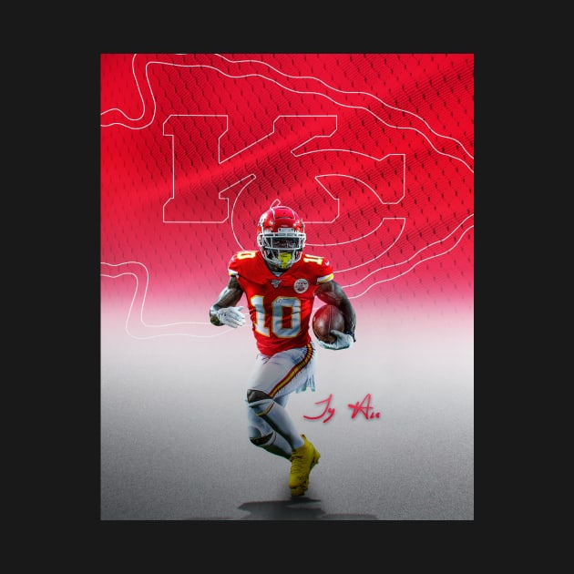 Tyreek Hill Kansas City Sports Art Champs by JRoseGraphics