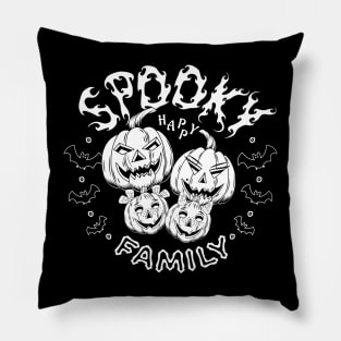 Halloween pumpkin family Pillow