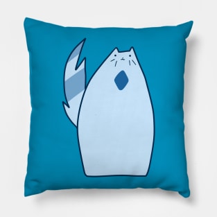 Tall Sky Blue Cat Pillow