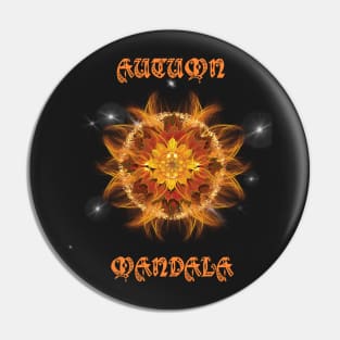 Autumnal Mandala Pin