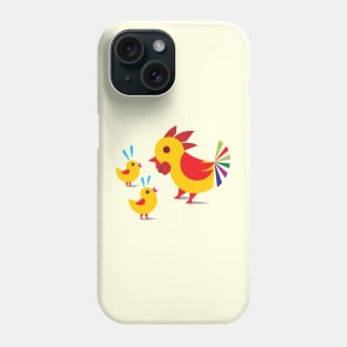 Children's Education with Mother Hen and  Cute Little Chickens Phone Case