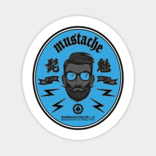 Mustache (Blue) Magnet