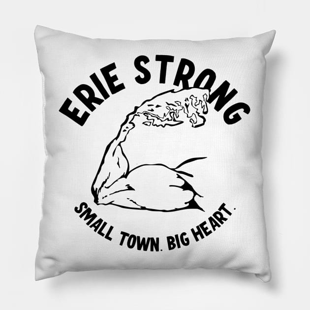 Erie Strong Pillow by mbloomstine