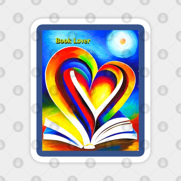 Book Lover Magnet by jillnightingale