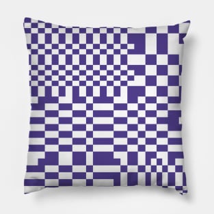 Checkerboard Pattern - Purple Pillow